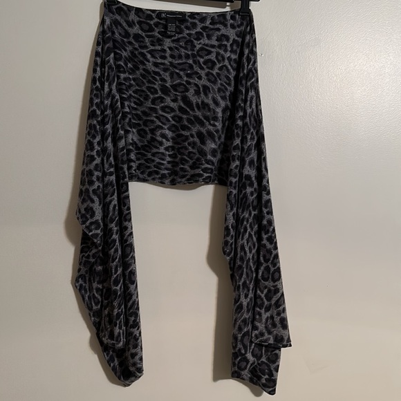 INC International Concepts Wrap Scarf in Animal Print - Picture 4 of 6